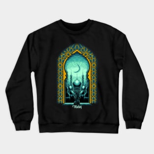 Moswue's View Cyan Crewneck Sweatshirt